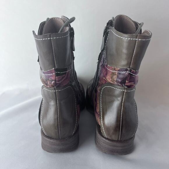 Women's ELITES By Corky's Brown artsy Leather Ankle Boots-Size 7-ALICIA - Picture 5 of 9